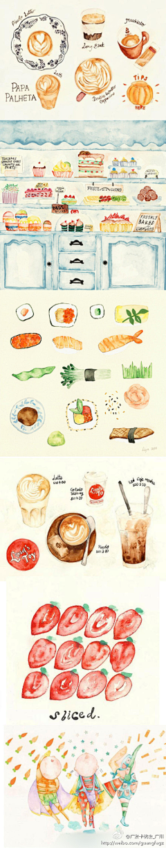 mizukisaiko采集到food illustration