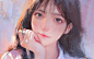 Asian, ILLDIAN, women, artwork, black hair | 1974x1233 Wallpaper - wallhaven.cc