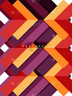 多色抽象几何形状，几何背景的网页横幅