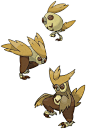 其中包括图片：Fakemon: Burrun (Ground), Delvowl (Ground/Flying) and Terrovix (Ground/Flying).