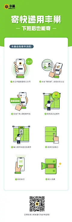 丰巢柜机寄件流程