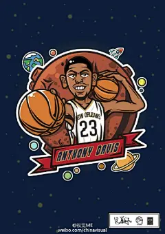 【原创推荐】NBA球星系列插画BY 洪猙獰,特征抓得好准！O【原创推荐】NBA球星系列插画BY 洪猙獰,特征抓得好准！
