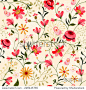 Beautiful summer ornate seamless pattern 正版图片在线交易平台 - 海洛创意（HelloRF） - 站酷旗下品牌 - Shutterstock中国独家合作伙伴