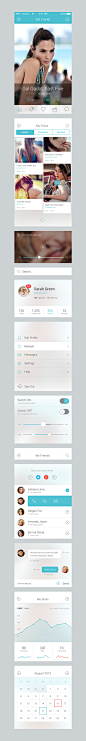 iOS 7 UI Components on Behance