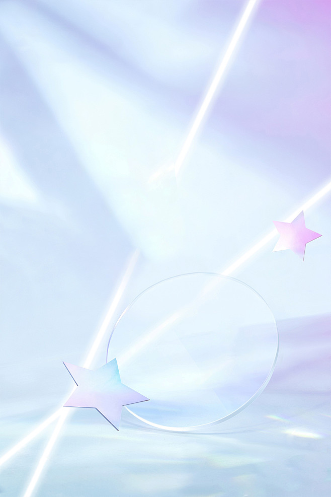 紫色/星星/镜子/浪漫/唯美/海报背景