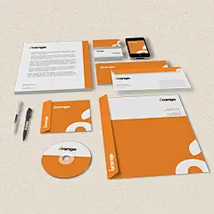成套VI设计-对orange公司的笔记本，笔，CD，名片，袋子等等一系列产品进行统一的VI设计。【炫色广告设计公司】￥60000