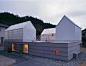 House in Yamasaki with rooftop sheds by Tato Architects