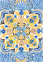 Mandala : Watercolor patterns.