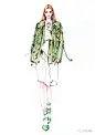 【时装插画师玄月手绘时装画作品】
玄月，新晋时尚插画师，北京服装学院服装与服饰设计专业本科毕业生。四岁苦练书法，研习工笔人物，后考入中央美术学院附中，多幅创作被选为留校作品。本科期间，开始将工笔技法融入时尚插画，探索手绘时尚插画的更多可能性。风格婉约多变，兼收并蓄，人物刻画细腻。曾为多本书籍绘制创意插画。并于在校期间积累了丰富的教学经验。曾担任国内多部电影、广告的人物造型设计师。有相当扎实的手绘功底，擅长彩铅、水彩等多种手绘时尚插画表现技法。玄月老师目前在左衽中圀北京总部任教。