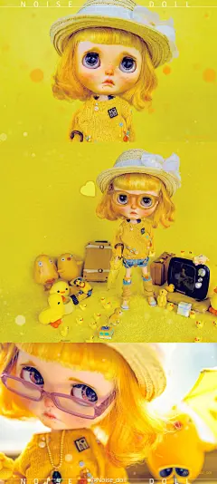 #blythe改娃#  丑小鸭主题，不高兴的小Amy于本周六（2016-9-24）晚20:00-20:05（5分钟内随机上架）一口价掉落TB店铺：noise doll。关注＋转发＋圈3位好友，完售由@微博抽奖平台 抽出3位获得手绘眼片和国外刺绣小布T恤，详情见图。感谢大家支持