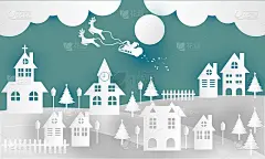 圣诞树和礼物。卡通矢量插图。