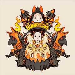 画师笔下全副武装的兔子们，开着坦克驾驶着机甲，猛男就该看这个|小兔子|武器_网易订阅