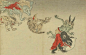 《百鬼夜行》，18世纪日本木板画。