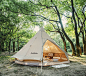 Naturehike挪客Glamping朗印第安户外多人露营棉布金字塔大型帐篷-tmall.com天猫