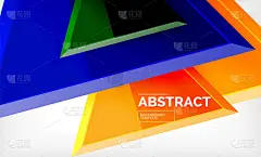 技术未来几何3d形状，最小抽象背景