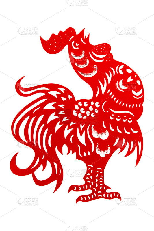剪纸,公鸡,2017年,十二生肖,小公鸡...