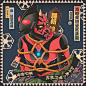 ghidorah godzilla kabuki kaiju monster mothra Radon star war ukiyoe Ultraman