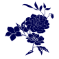 蓝色青花瓷花纹