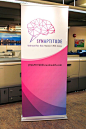 Bright, OCE colours pop on this #SynaptitudeBrainHealth banner installed in a premium aluminum retractable stand.