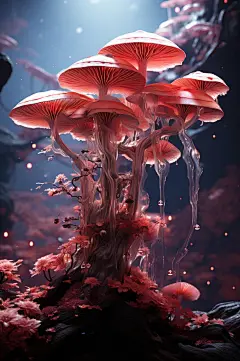 数字艺术灵芝药用图片-众图网