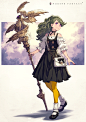 #オリジナル Modern Fantasy+  4 - 草野シンタ的插画 - pixiv : 魔法使いの女の子