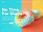 Shopping Delivery Service Website food user experience shops 3d doughnut delivery service website shopping home page landing page interaction web interface graphic design ux ui design