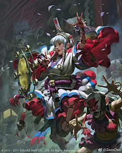 第一張 Final Fantasy Mobius 的卡牌插畫～ 2马来西亚 ​​​​