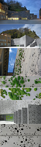 西班牙San Telmo 博物馆翻修工程，Nieto Sobejano建筑事务所和艺术家Leopoldo Ferran合作，设计了一种可以种植绿植的外墙。 