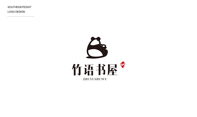 书店，熊猫logo