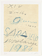 Cy Twombly. Untitled from the portfolio Art and Sports. 1983