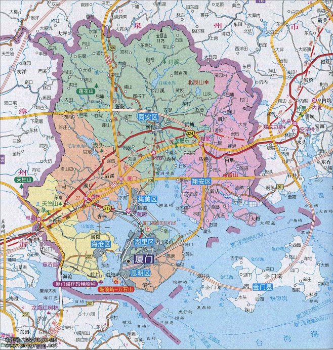 厦门市地图高清版_厦门地图库_地图窝