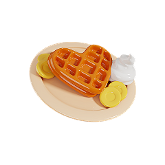 同一喜采集到免扣PNG | 3D食物