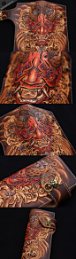 Handmade biker wallet coffee color carved prajna ghost leather long wa | EverHandmade: 