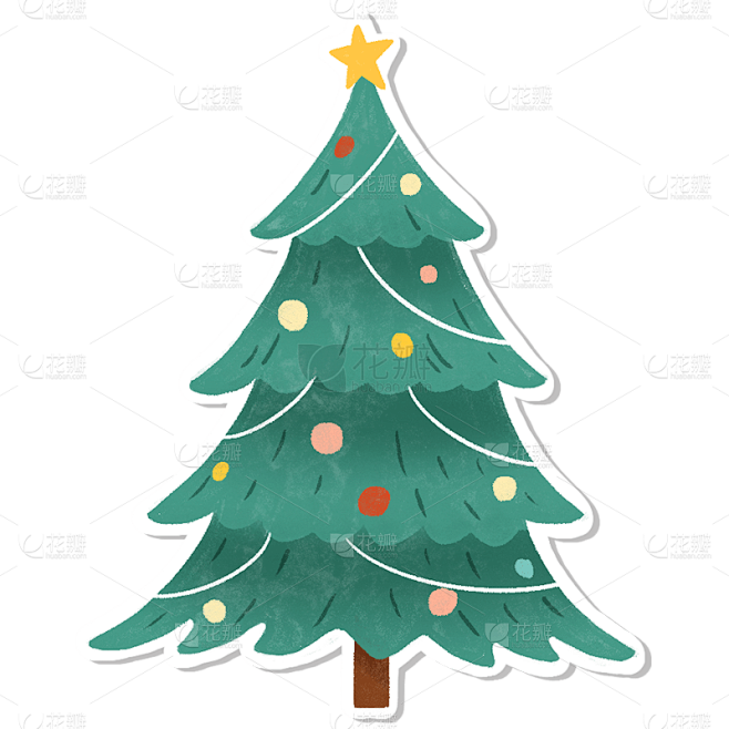 圣诞节元素主题素材-圣诞树