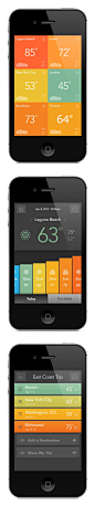 Weather-app-天气应用界面设计 #多火UI#