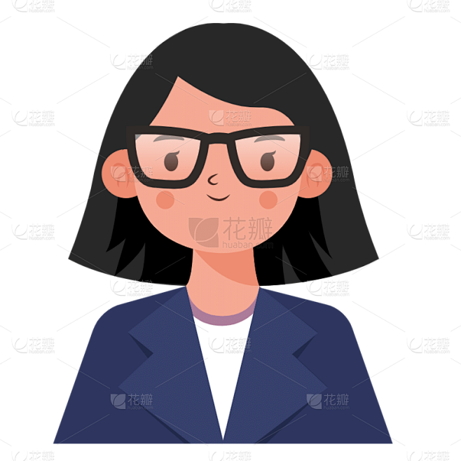 ICON-人物头像职业元素-教师