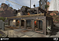 Apex Legends - King's Canyon (Buildings), Kristen C. (Wong) Altamirano : In our Multiplayer map King's Canyon, there were lots of industrial-style buildings throughout the level to go into and loot.  The shells of the structures were modeled in 3D by me, 