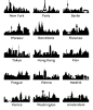 城市建筑剪影图片矢量图免费下载-千图网