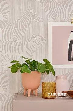 欧莱尔壁纸 瑞典原装进口墙纸 SAFARI STRIPES 狩猎儿童房墙壁纸