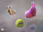 Microbes, Max Kostenko : characters for TV animation