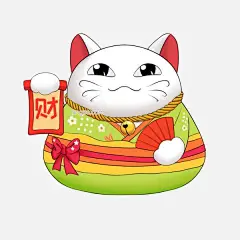 卡通日本招财猫插画图片大小2000x2000px 图片尺寸736.88 KB 来自PNG搜索网 pngss.com 免费免扣png素材下载！白色猫咪#创意招财猫#卡通招财猫插画#绿色的衣服#日本插画#日本招财猫#招财猫#装饰图案#