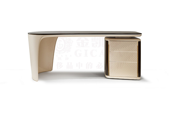金凯莎·卡迪亚系列908A现代轻奢书桌（...