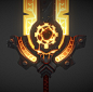 The Forge Key, Tyler Forseth-Agnew : This is the final finished product of the Forge Key. I would love to thank Kelvin Tan and Rob Sevilla for everything they taught me in their Weapons Brush Forge class.
The Forge Key: This sword acts both as a key and a