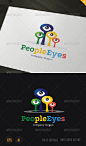 People Eyes Logo - Vector Abstract