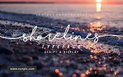 草书英文字体Shorelines Script字体下载 