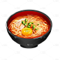 手绘美食贴纸-鸡蛋面