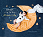 Browse Inside When My Baby Dreams by Adele Enersen, Illustrated by Adele Enersen