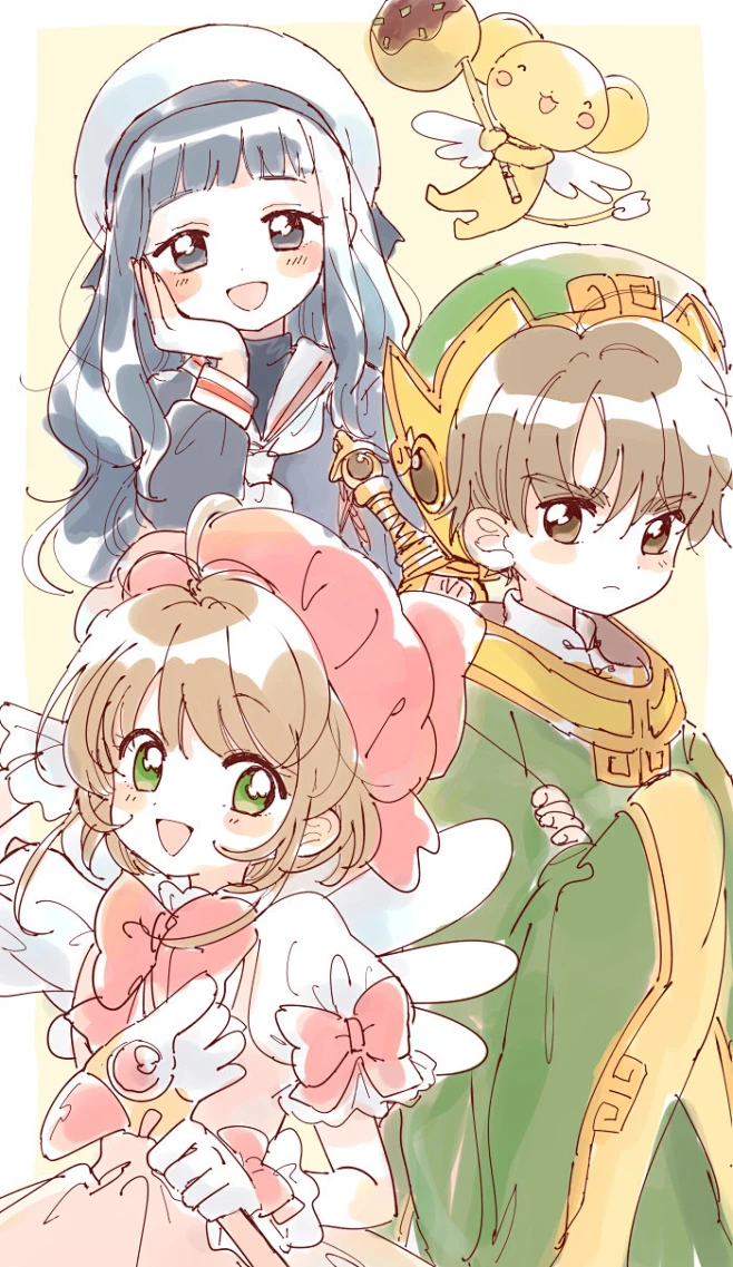 #魔卡少女樱##木之本樱##大道寺知世##李小狼##小可##侵删#-花瓣网