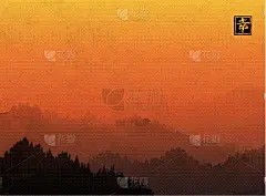 山,森林,糯米纸,地形,户外,夜晚,夏天,木制,自然美,日落