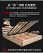 北欧布艺床现代简约小户型ins网红轻奢床主卧婚床1.8米软包双人床-tmall.com天猫